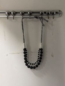Two-Tier Black Beaded Necklace