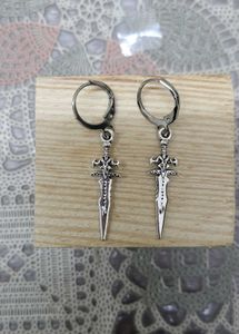 Edgy Sword Dangle Earrings