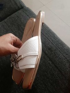 New Westside White Slides for Women