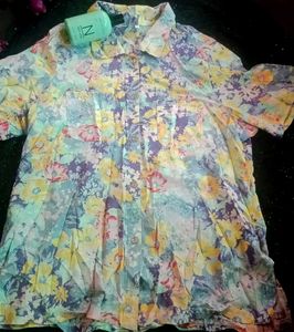 Vintage Floral Button-Down
