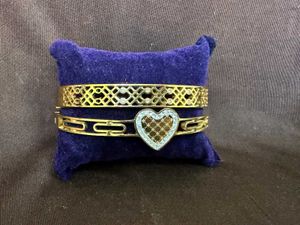 Anti Tarnish Gold-Tone Bangle Bracelet Set
