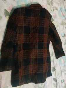 Vintage Plaid Blazer Jacket