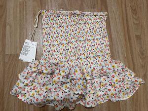 Floral Smocked Mini Skirt