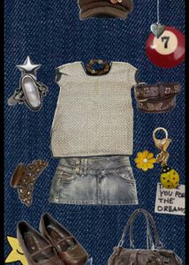 ⭐Y2k shimmery coachella knit top