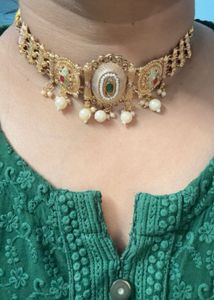 Exquisite Gold Plated Kundan Choker Necklace