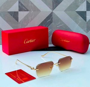 Cartier Rimless Gold Frame Glasses