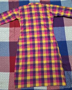 Vibrant Checked Kurta