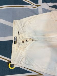 Off Duty India White Cargo Jeans – Brand New, Size