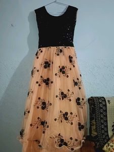 Girls' Party Dress - Floral Design