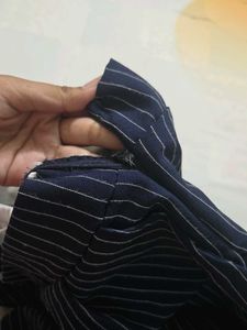 Striped Wide Leg Trousers