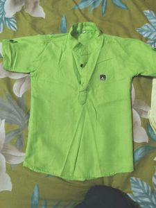 combo offerkids Bright Green Kurta