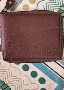 Brown Zip-Around Wallet
