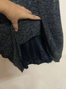 Sparkly Black Sleeveless Top