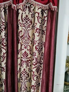 Door Curtains-4  Dark Red Like maroon
