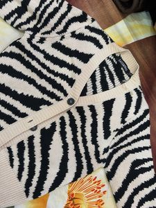Zebra Print Cardigan