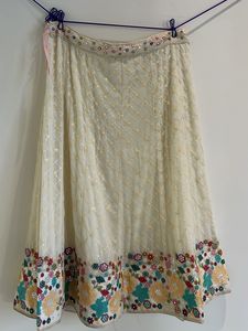 Embroidered Ethnic Lehenga With Dupatta