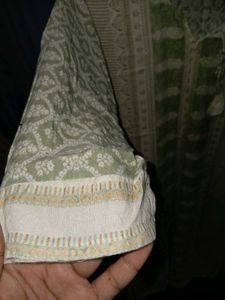 Elegant Green Printed Kurta Set with Dupatta