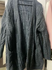 Korean Oversized Warm Cardigan