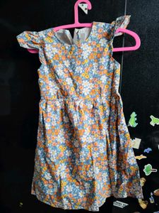 Girls' Floral Print Dress