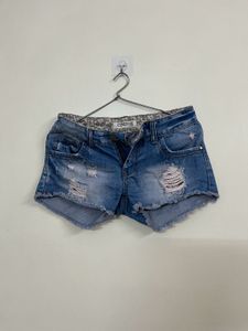 y2k Ultra Low Rise Distressed Denim Shorts