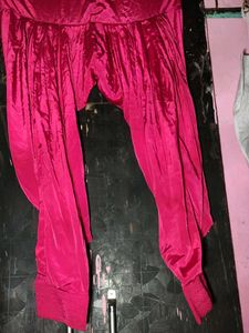 Vibrant Pink Silk Salwar Pants