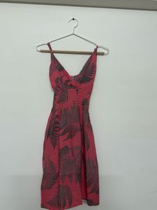 Pink Fern Print Sundress