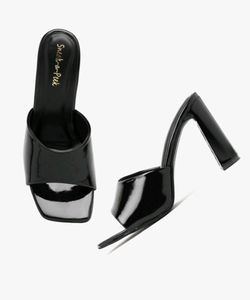 Slip-on Chunky Heels Sandals