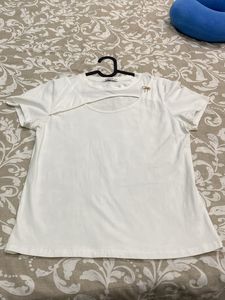 Fitted Stylish Top Off White