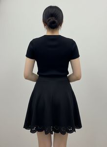 Chic Black A-Line Skirt