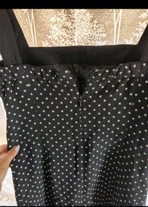 Chic Polka Dot Flared Dress