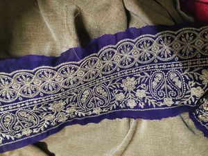 Embroidered Purple lace