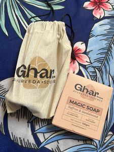 Ghar Magic Soap And Exfoliating Gloves