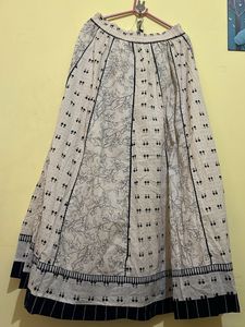 Boho Floral Print Long Skirt