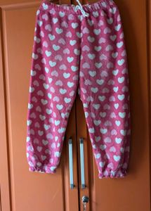 Pink Heart Patterned Lounge Pants