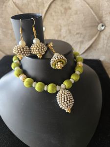 Handmade Silk Thread Necklace Set