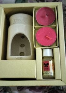 Ceramic Oil Burner Diffuser with Candle
