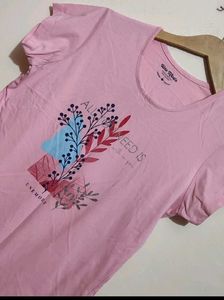 Pink T-shirt For Baby Girl 7-8 Year