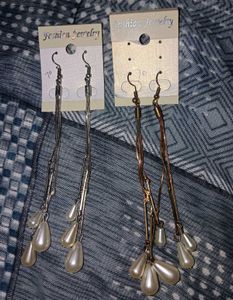 COMBO OF 2 EARRINGS -COPPER AND SILVER
