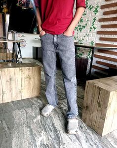 Men's Grey Wash Jeans