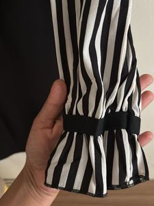 Beautiful Black And White Straight Fit Dress