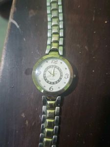 Elegant Gold and silver Tone Quartz Watch