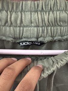 Olive Green Cargo Joggers