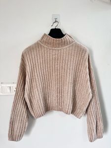 Cozy Beige Turtleneck Sweater