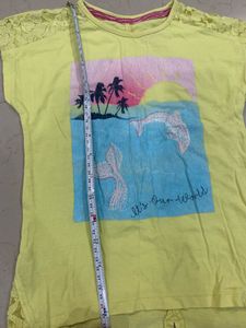 BOGO Yellow Dolphin Print T-Shirt