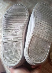 Casual White Sneakers,size 4