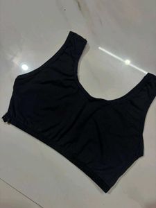 Dark navy blue Crop Sports Bra