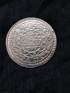 Laxmi Ganesh Silver coat Plated Coin