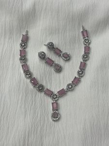 Beautiful Pink Stone Jewelry Set 💖