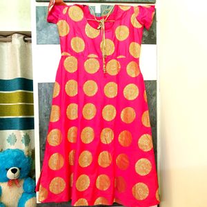 Party wear Kurti {Gown} With Heavy Dupatta And Bottom