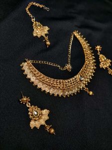 Gold-Tone Ethnic Jewellery Set